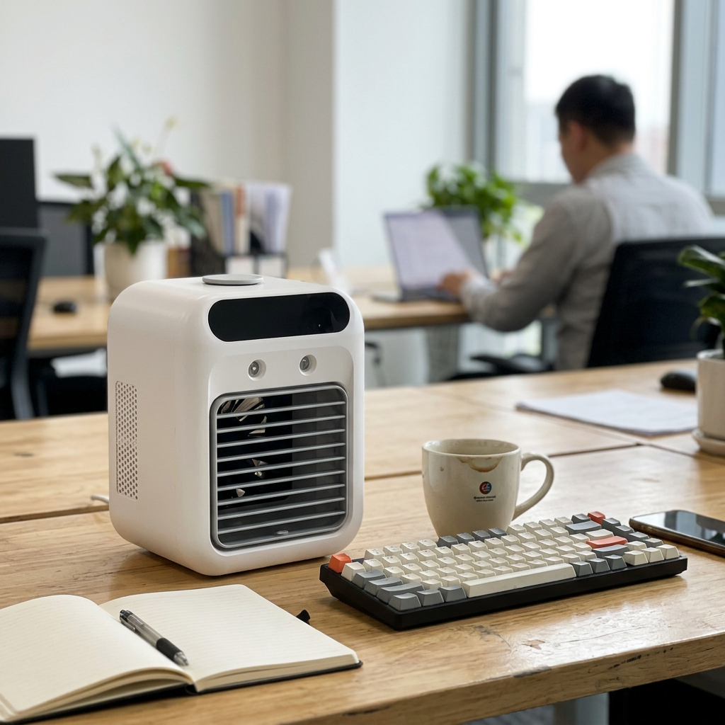 Customer using Frezoro Portable Cooling Fan 4